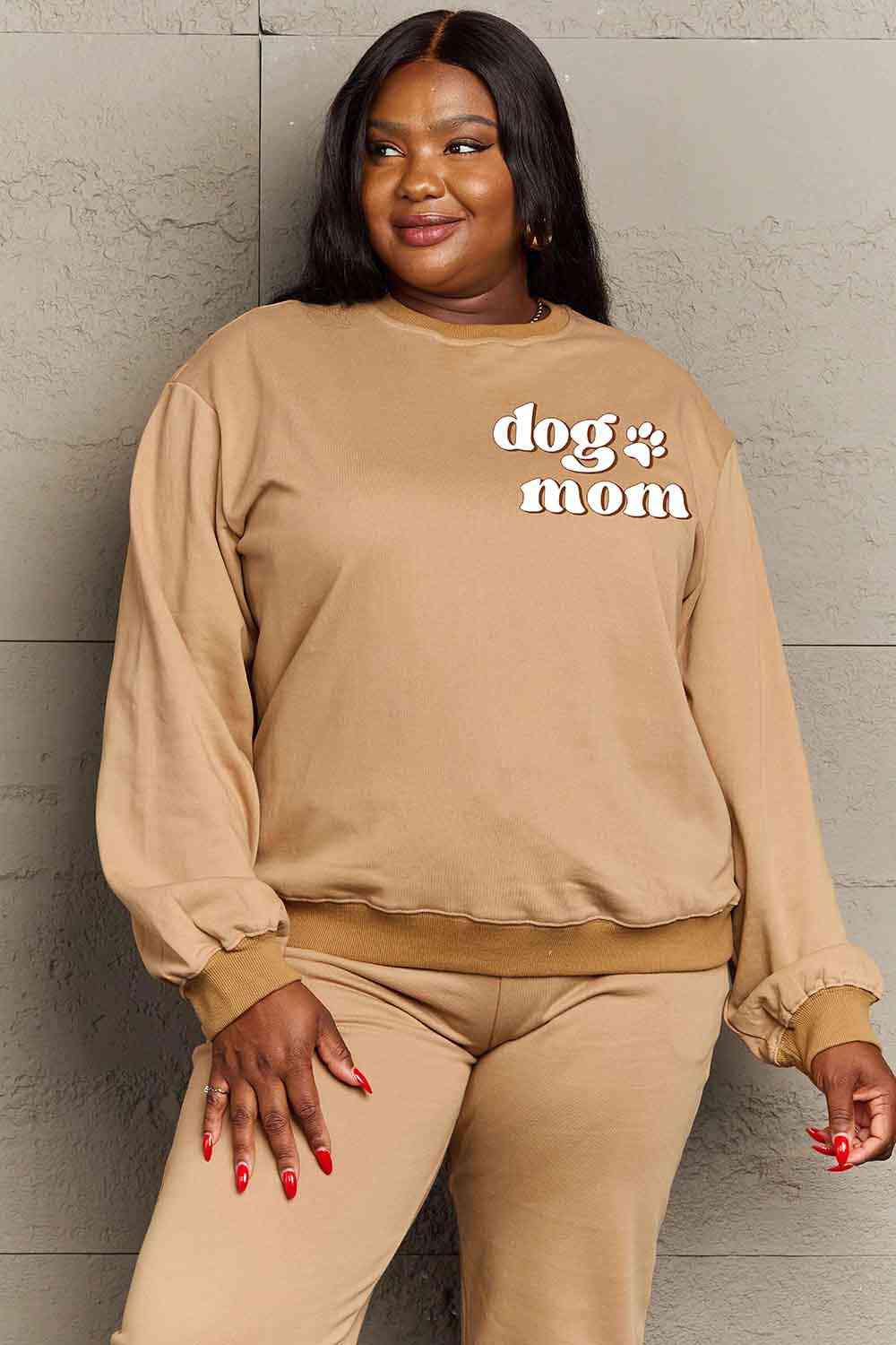 Plus size clearance dog mom sweatshirt