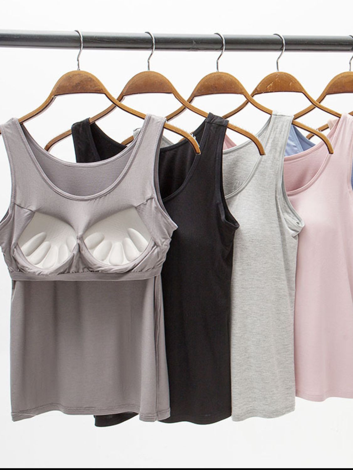 Wide Strap Modal Tank with Bra