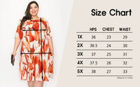 Claudine V-NECK PRINT DRESS W POCKETS