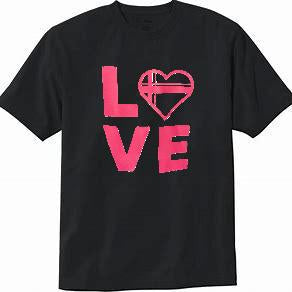 Love cross graphic tee shirt