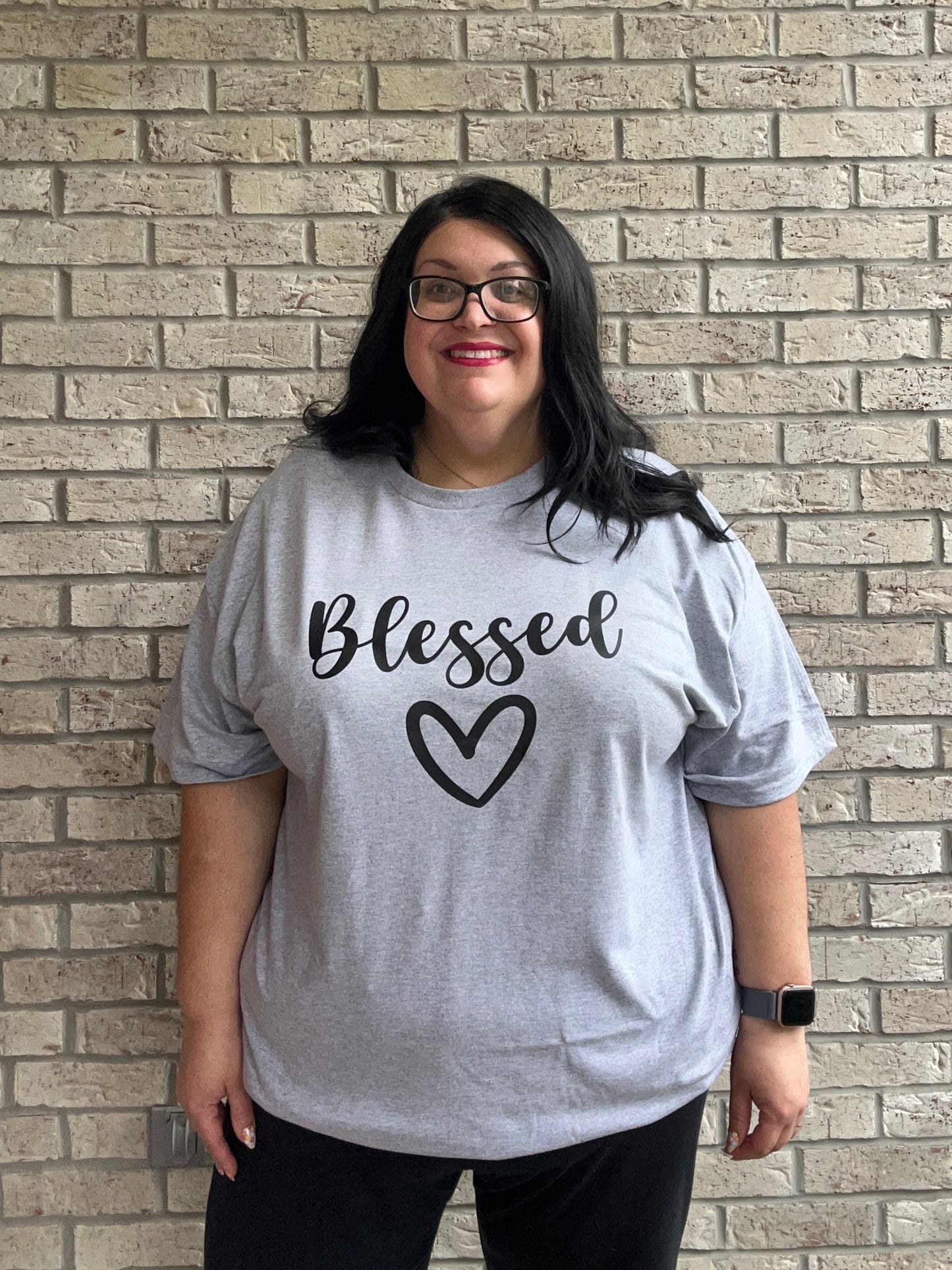 Blessed graphic tee shirt