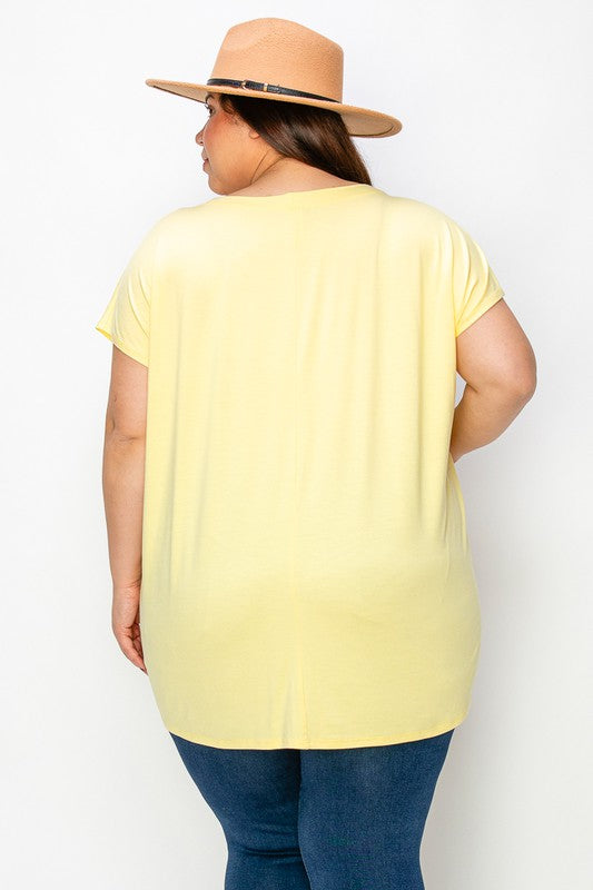 Melanie yellow tunic top