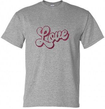 Love graphic tee shirt