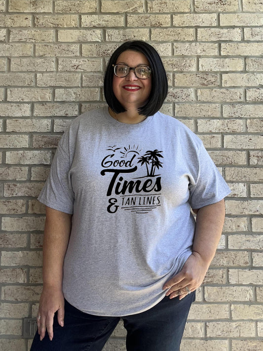 Good Times - Tan Lines Graphic T Shirt