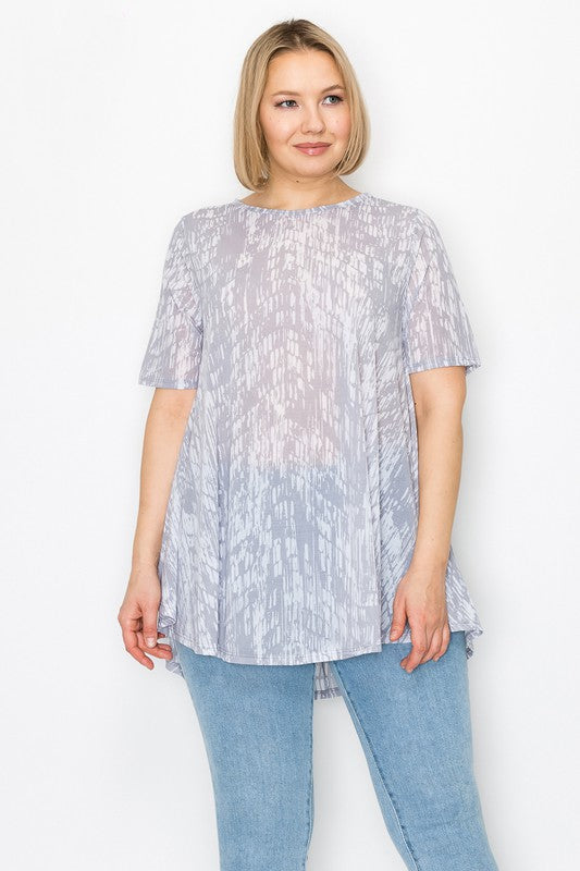 Madelynn grey print swing top 17