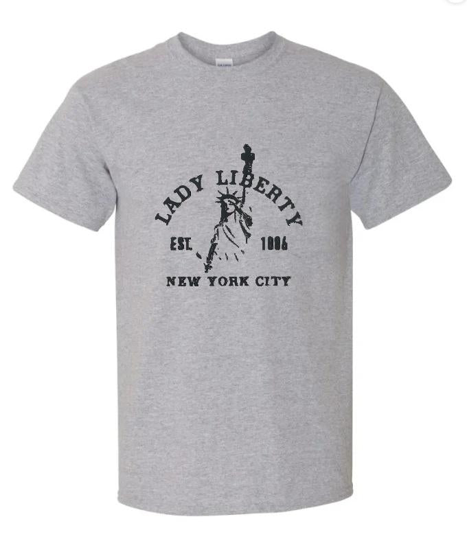 Lady Liberty graphic tee shirt