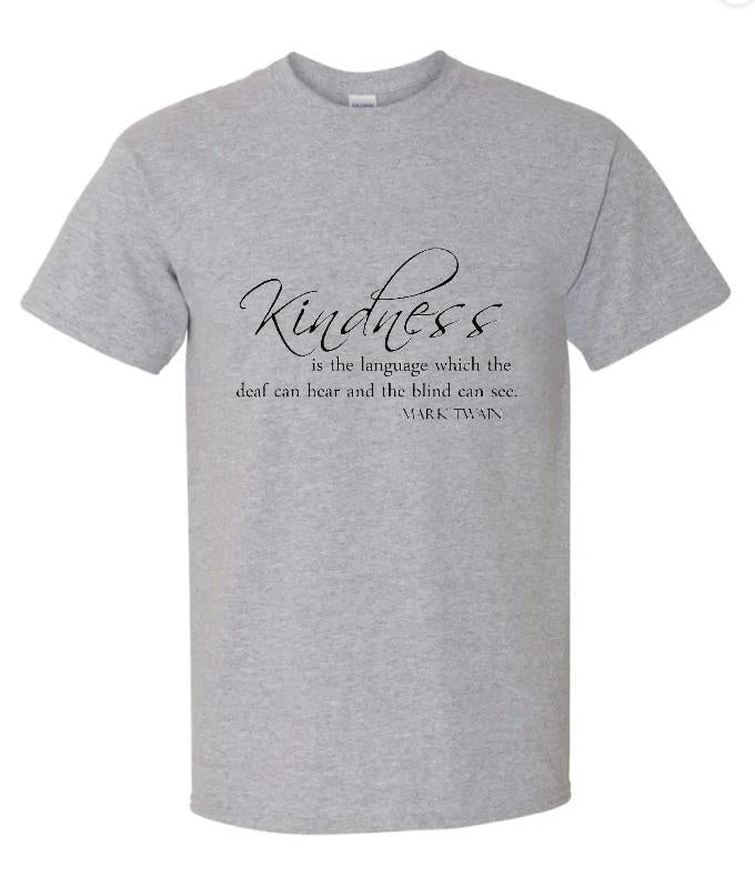 Mark Twain Kindness graphic tee shirt