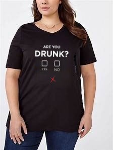 Drunk? graphic tee shirt