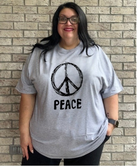 Peace 12 graphic tee shirt