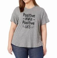 Positive Mind + Life Graphic Tee Shirt