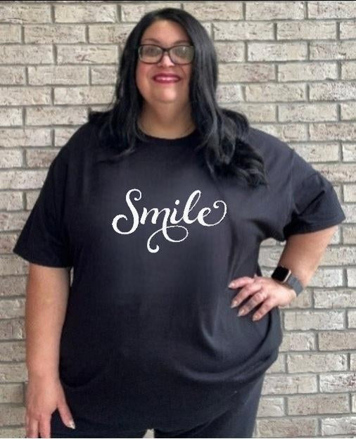 Smile 45 graphic tee shirt