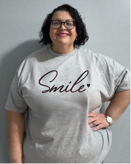 Smile 46 graphic tee shirt