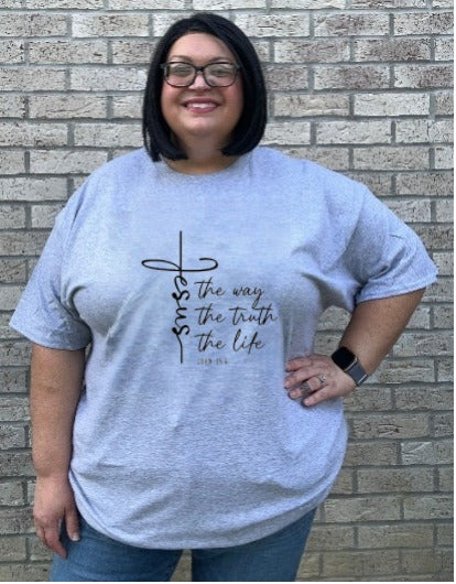 Way Life Truth graphic tee shirt