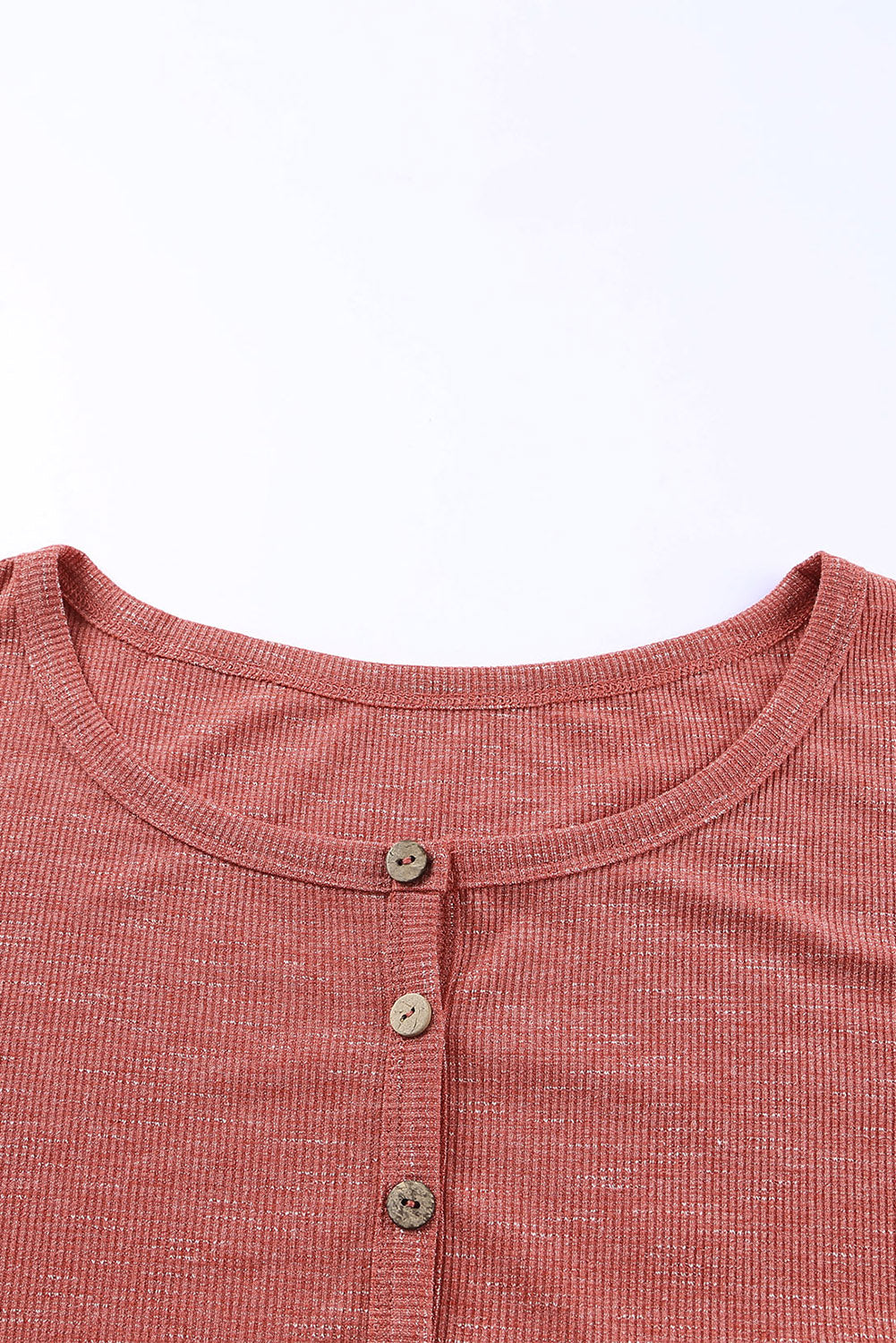 Round Neck Long Sleeve Button-Up Midi Dress