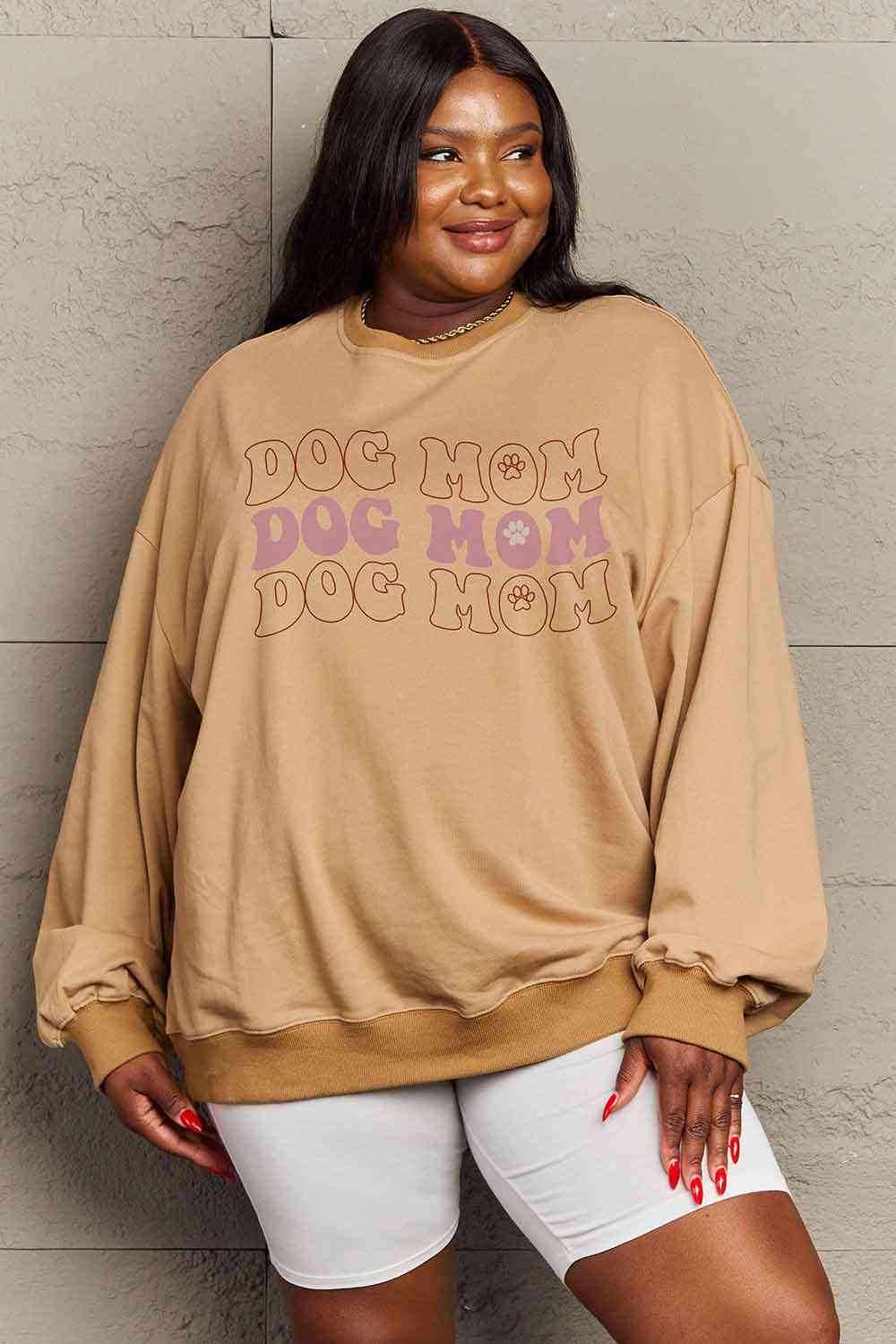 Simply Love Simply Love Graphic DOG MOM Sweatshirt