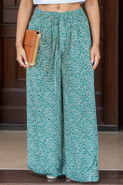 Ditsy Floral Wide Lag Pants