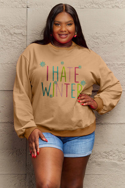 I hate best sale winter sweatshirt