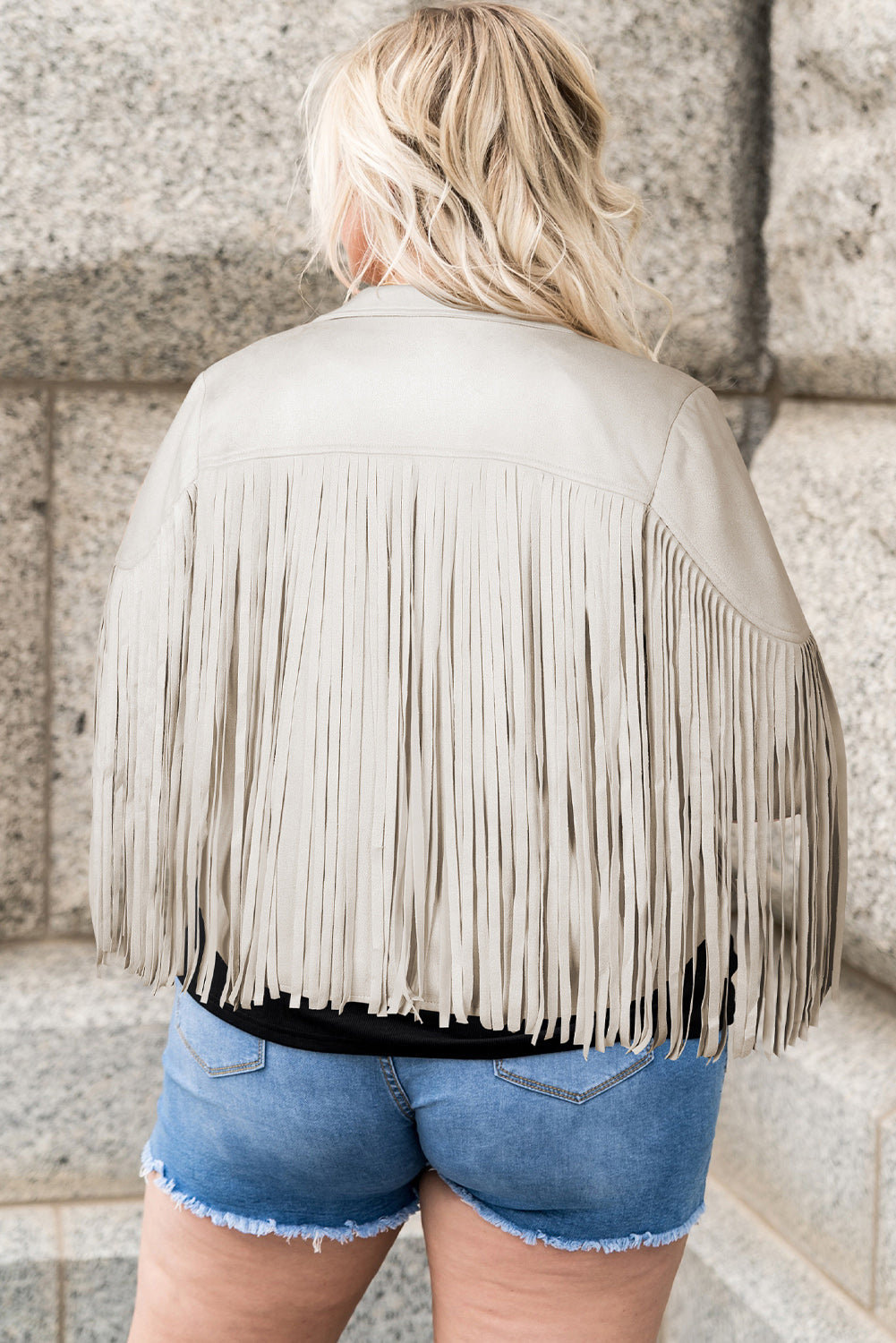 Fringe Open Front Jacket