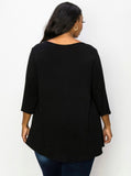 Lissa black animal print top 28