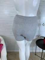Helena gray cotton biker shorts 3