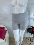 Helena gray cotton biker shorts 3